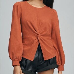 NWT Anthropologie Pilcro Twist-Front Sweatshirt